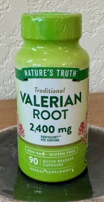 Natures Truth Valerian Root 2400mg 90 Quick Release Capsules Exp: 4/27