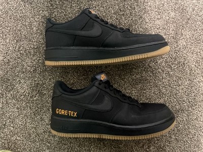 Nike Air Force 1 Low Gore-Tex Shoes Mens 8 Black Gum Sneakers CK2630-0018