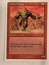 Trained Orgg - Starter 2000 - Magic the Gathering MTG Nice!