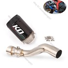 For Honda CBR650R CBR650F CB650R CB650F Exhaust Middle Pipe Muffler Tips System