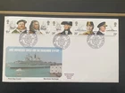 GB Maritime Heritage FDC: "HMS Invincible Sails for the Falklands" 05/04/1982