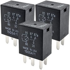 3-Pack 12077866 12V DC 35A SPDT Automotive Relay   5-Pin Design, Compatibl