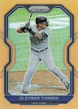 2021 Panini Prizm Gleyber Torres #199 Neon Orange Prizm 45/100