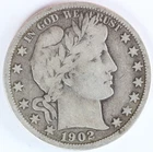 VG+ 1902 O Barber Half Dollar