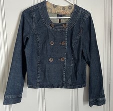 SONOMA Life Style Denim Jean Jacket Double breasted Small
