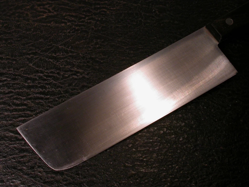Cuchillo Nakiri de chef profesional japonés vintage de 6" de acero inoxidable Foto 2 de 4