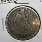 1854-O Seated Liberty Half Dollar Arrows .900 Silver New Orleans Mint VF🔥🔥