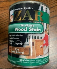 Zar Interior Stain 120 TEAK NATURAL Quart