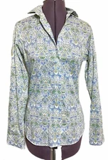 Drake’s London Floral Button Up Oxford Shirt Size UK 10 US 6 Professional Career