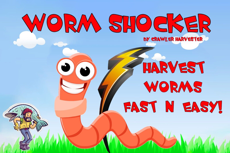 NEW Worm Shocker Nightcrawler Zapper GET FREE LIVE BAIT EASY! Fishing ...