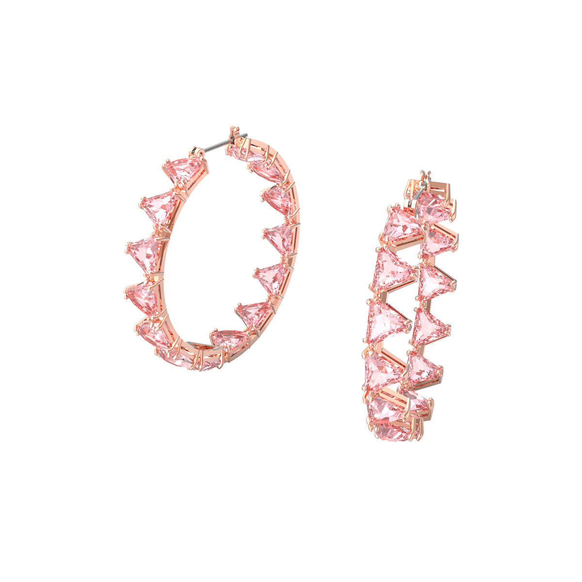 Женские серьги Swarovski Matrix Pink с кристаллами Swarovski 5614931