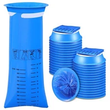 30 Pack Disposable Vomit Bags Leak Resistant Emesis Bags for Hospital Car Yacht