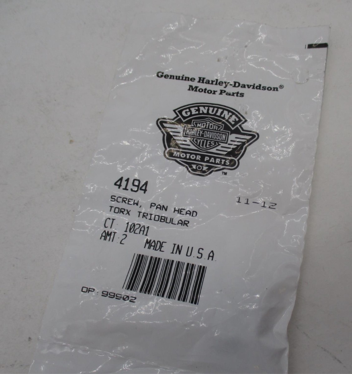 Harley Davidson Pack of 2 Genuine NOS Torx Panhead Screw 4194 | eBay