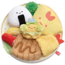 San-X Sumikko Gurashi Lunch Plate Meal Food Scene Plush Doll 10pc Set Japan RARE