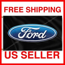 Ford 3x5 ft Banner Flag Car Truck Logo Emblem Garage Sign Racing Show