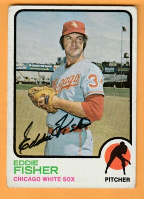 Eddie Fisher Chicago White Sox AUTO Signed 1973 Topps Altus Oklahoma Sooners
