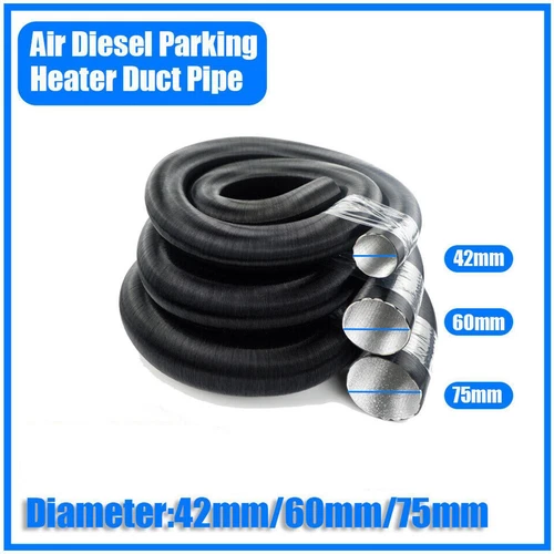 42mm 60mm 75mm Duct Pipe For Air Diesel Parking Heater Ducting Pipe Hose 200cm - Picture 4 of 13