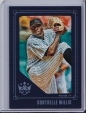 Dontrelle Willis 2019 Diamond Kings Blue Frame DK Retro Crowning Moment Insert