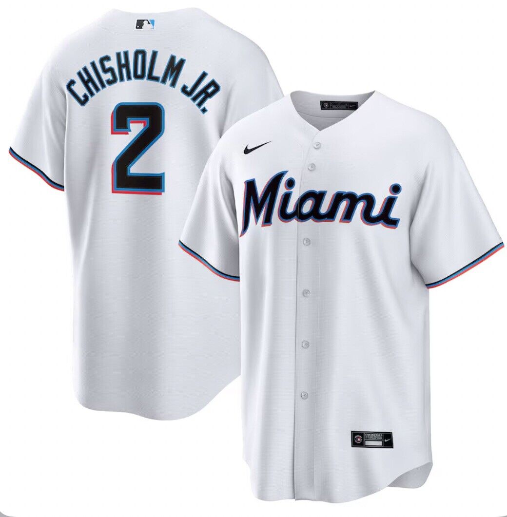 Nike Authentic Miami Marlins Jazz Chisholm JR MLB Baseball Nike Authentic Miami Marlins Jazz Chisholm JR MLB Baseball