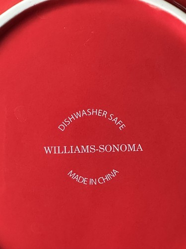 4 William Sonoma Red Star Shaped Holiday Dessert Salad Snack Plates 9” Gold Trim - Picture 8 of 17