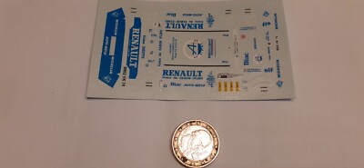 decals decals Alpine Renault Diac Auto meca 1/43