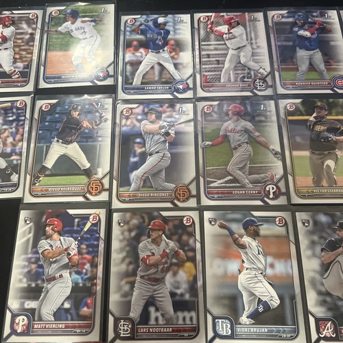 (23) 2022 Bowman Draft 1st Prospects Paper Lot RC - Picture 3 of 5