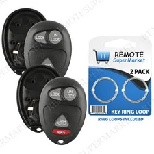 2 Replacement for Buick Century Regal Rendezvous Remote Car Key Fob Shell Case