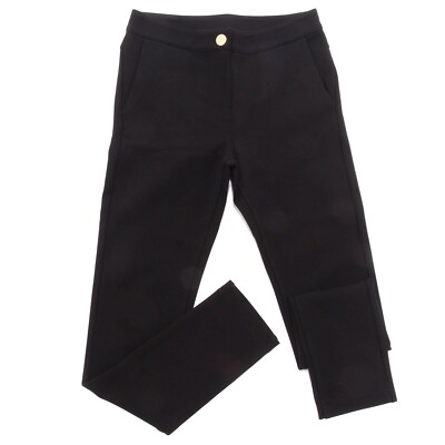 1917AF pantalone bimba GIRL MOSCHINO KID TEEN black pant trouser