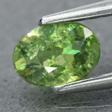 0.57 CT Granate Natural Demantoide Verde Amarillent sin Tratar Madagascar(Video)