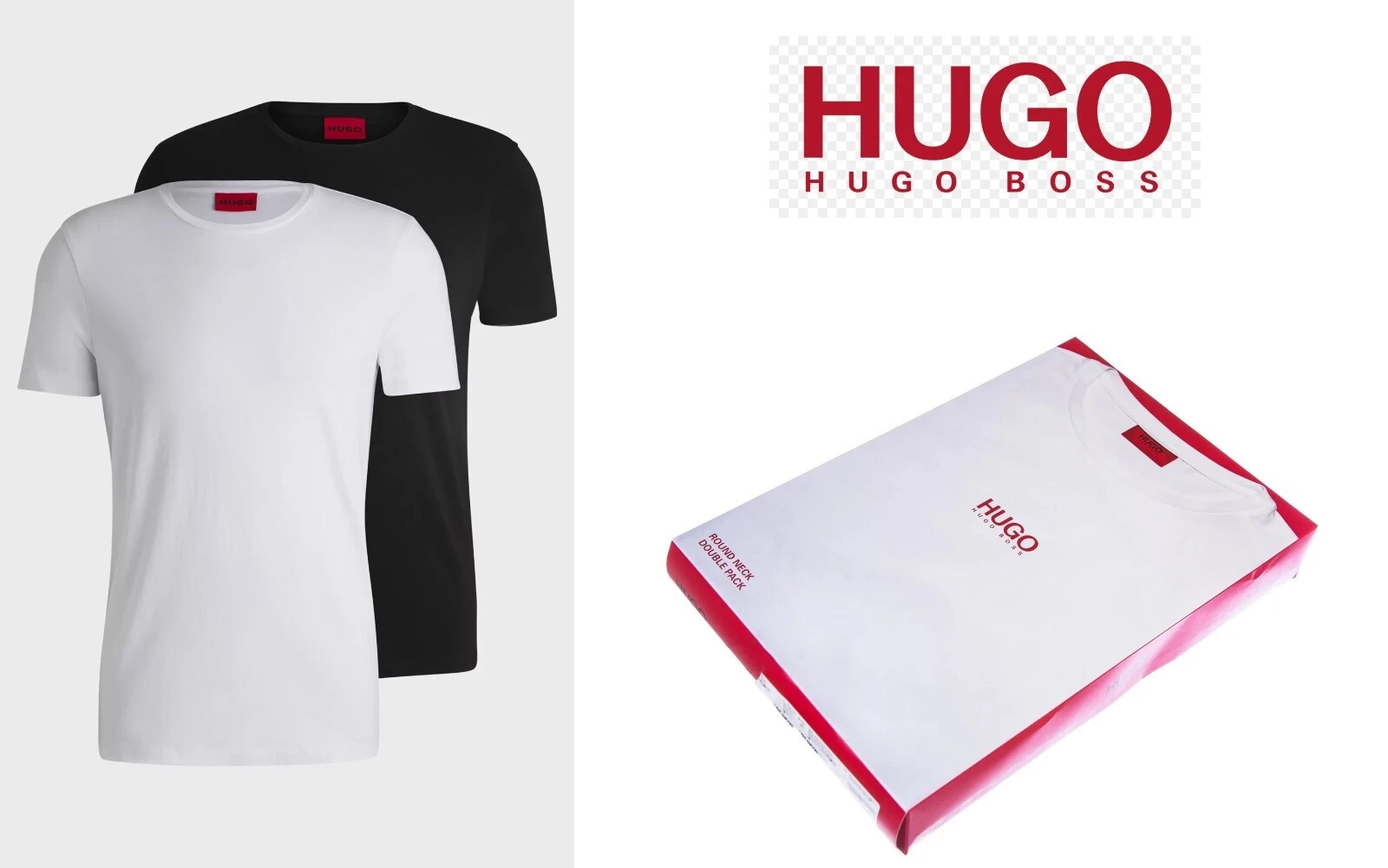 2x Hugo BOSS men designer white black crew round v neck jeans t-shirt M L XL XXL
Opens in a new wind
