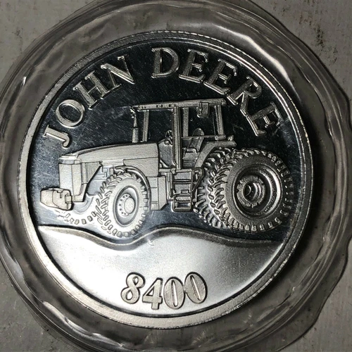 John Deere Model 8400 1 Ounce .999 Silver Bullion Round SEALED #SR12