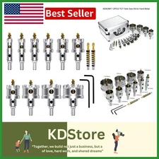 Efficient 12PCS TCT Hole Cutter Set for Hard Metal with Titanium Pilot Bit
