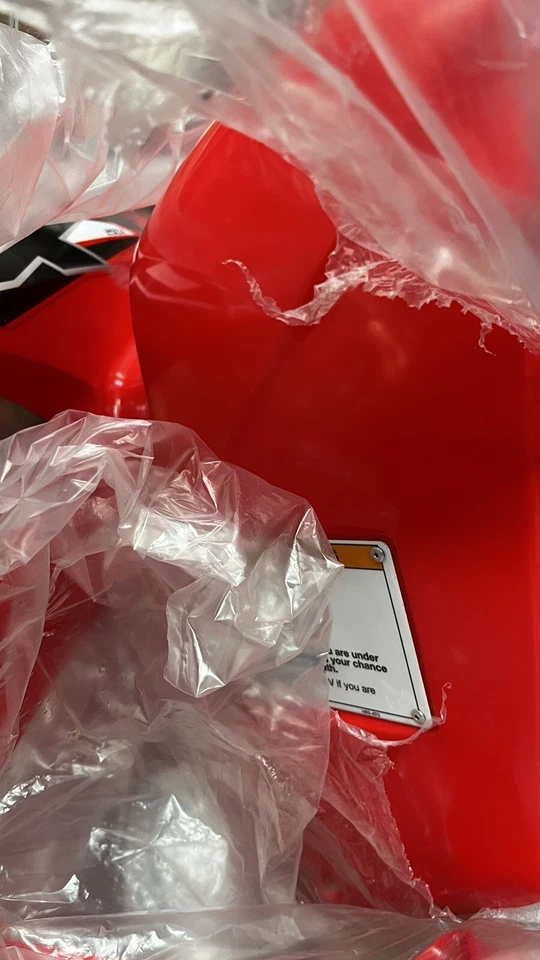 Guardabarros delantero derecho Honda TRX 250X 19 ROJO 61150-HN6-G10ZB nuevo Trx250x 2006-2024 Foto 3 de 4