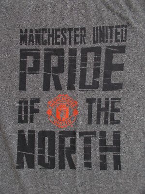 #ad #ad MANCHESTER UNITED quot;Pride Of The Northquot; Screen Graphic Soccer T Shirt Mens MEDIUM $4.99