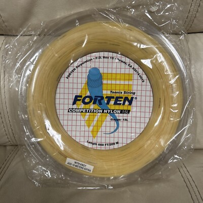 FORTEN TENNIS STRING Competition Nylon 15L  660 Feet  BRAND NEW