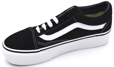 black wedge vans