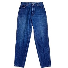 Vintage Lee Womens Size 13 M High Rise Denim Blue Jeans USA Made Pants 30 X 31