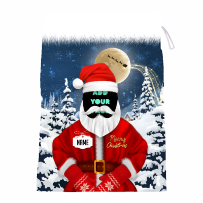 I LOVE FANCY DRESS Weihnachtsmann-Geschenkesack – Mit Santa-Gesicht, Perfekt Für Karneval, Fasching Oder Weihnachtsfeiern