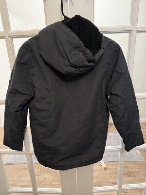 DKNY Black Winter Jacket Large RN #74299 100% Polyester | eBay