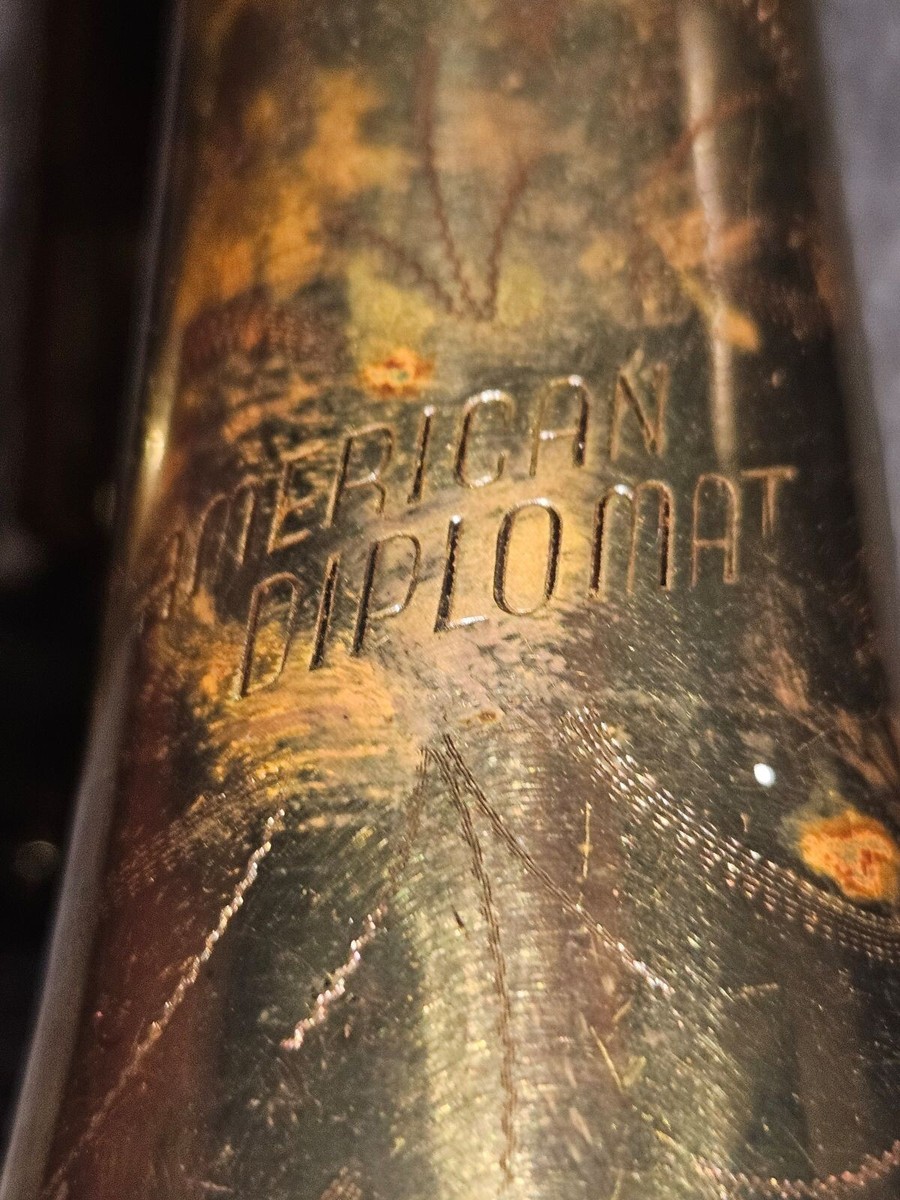DIPLOMAT made by HUTTL トランペット Huttl American Diplomat Standard Trumpet, Original Case. Vintage
