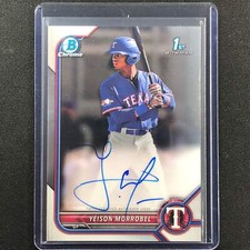 2022 Bowman Chrome Yeison Morrobel 1st Bowman Prospect Auto Base No Yml A