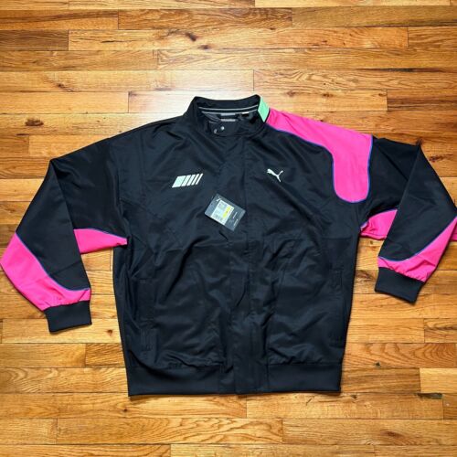 Giacca Puma uomo AMG tessuto full zip Mercedes x Puma nuova con etichetta $120 taglia M - retrò 538454 - Foto 2 di 12