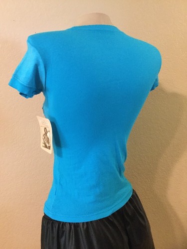 WOMEN'S TEEN JR'S JIMI HENDRIX 1942-1970 GUITAR GENIUS Turquoise T-shirt s NEW - Picture 9 of 12
