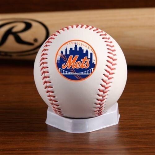 New York Mets Foundation Rawlings Official Logo Baseball