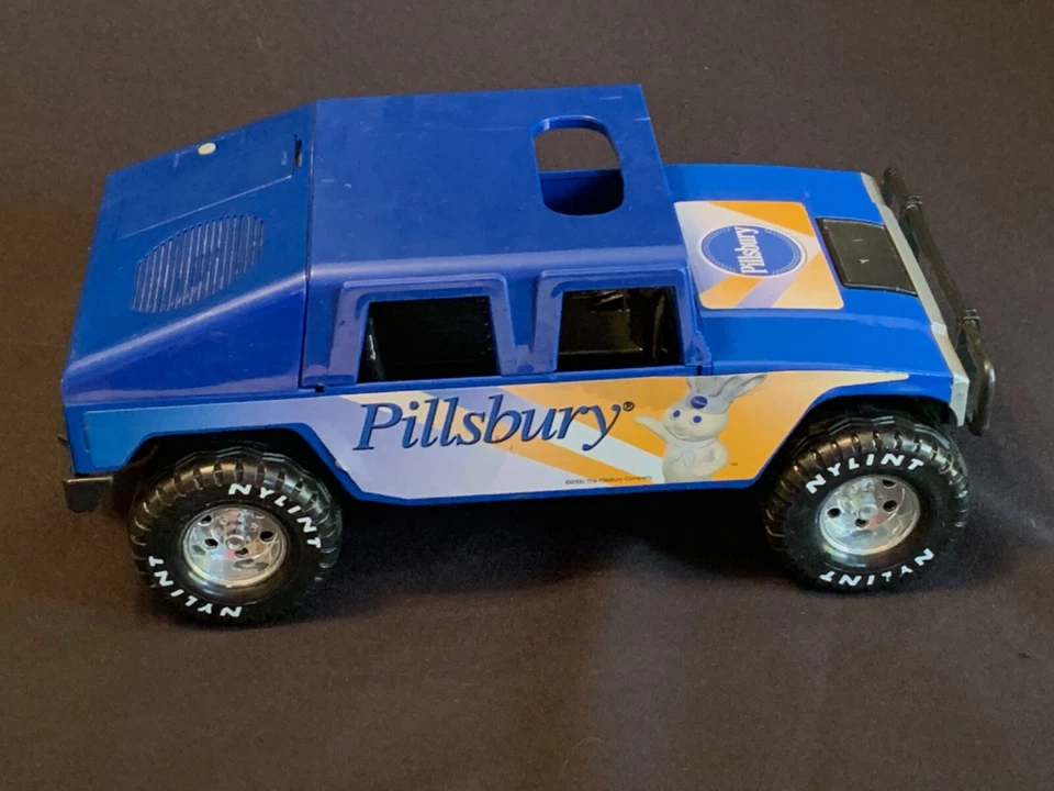VTG 2000 Pillsbury COLLECTIBLE Nylint Truck Hummer Jeep BATTERY OP TRUCK Sounds - Image 2 of 4