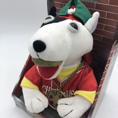 Gemmy 2007 Hip Hop Dawgs Bull Terrier Pitbull Rapping Grillz