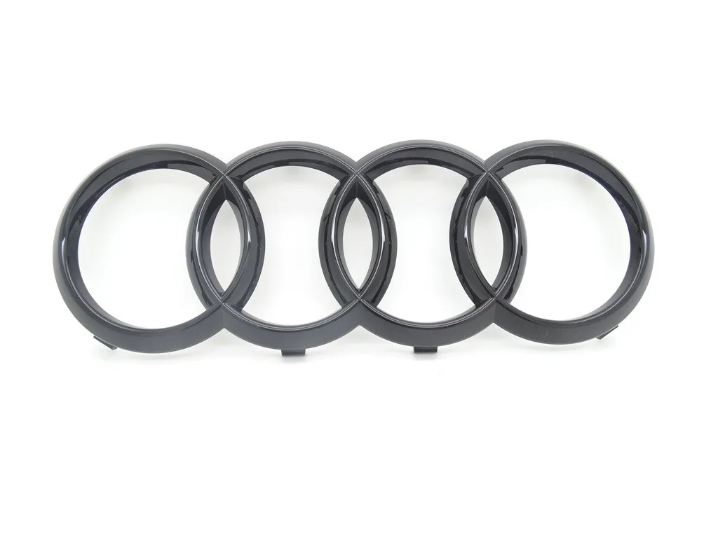 Original Audi rings A1 A3 A4 A5 A6 A7 emblem sign logo for front black