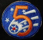 WW2 5th USAF US FIFTH AIR FORCE PATCH USA MILITARY BADGE WORLD WAR II