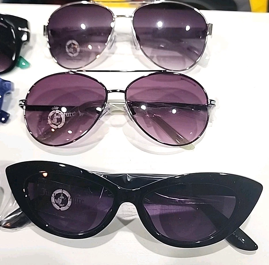 Lot Of 7 Juicy Couture Sunglasses Reseller New Aviator Cat Eyes - Image 3 of 3