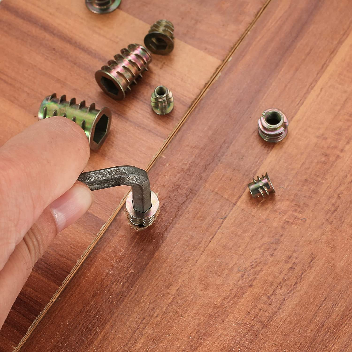 230 Pcs Threaded Inserts Nuts Assortment Tool Kit - 11 Sizes Metric M4/M5/M6/M8/